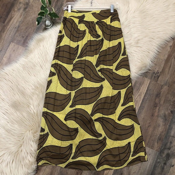 Boden Yellow and Brown Maxi Skirt - Picture 4 of 6